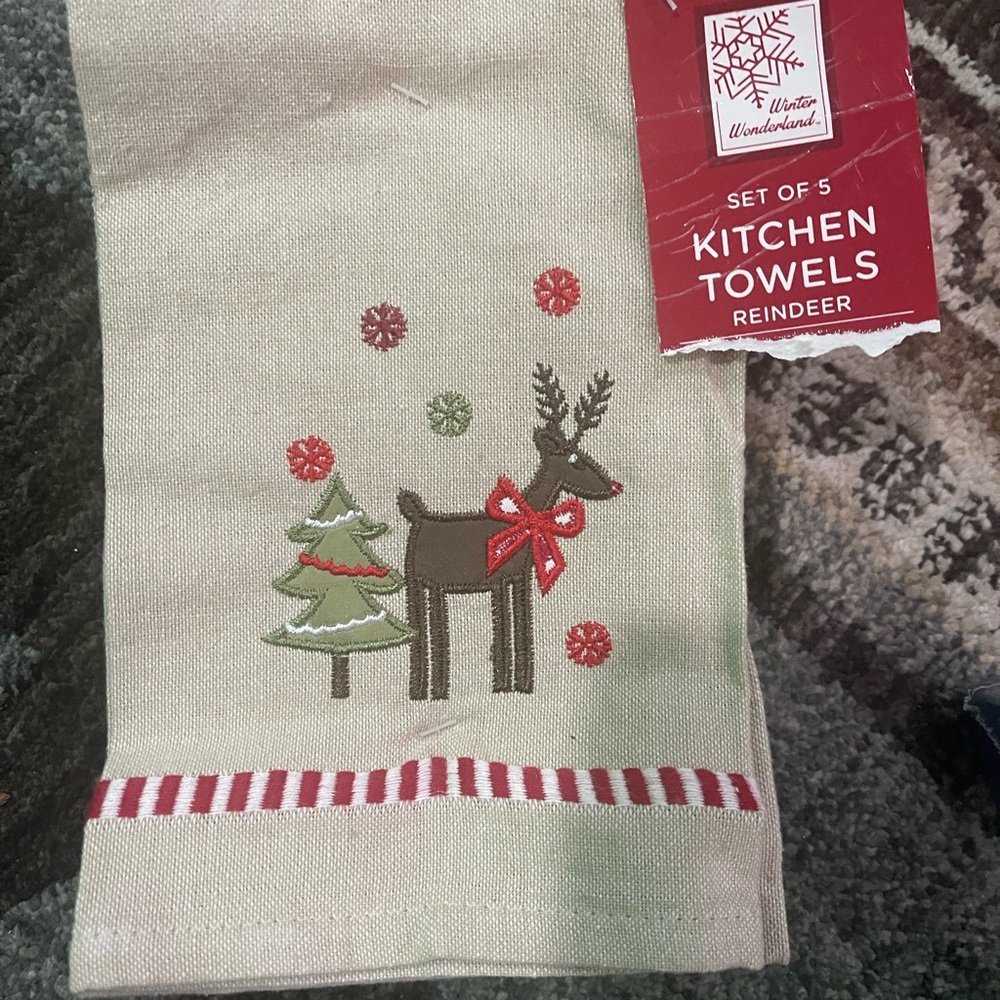 Christmas hand towels